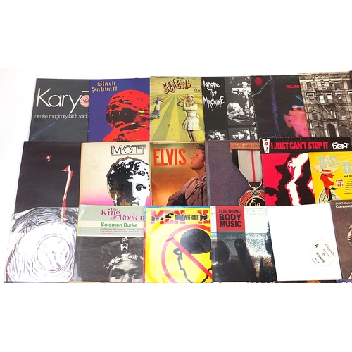 1429 - Vinyl LP records including Black Sabbath, Genesis, Led Zeppelin, Love, Jeff Beck, Santana, Kate Bush... 