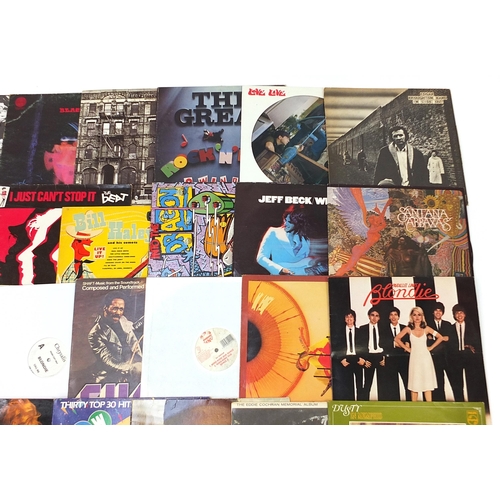 1429 - Vinyl LP records including Black Sabbath, Genesis, Led Zeppelin, Love, Jeff Beck, Santana, Kate Bush... 