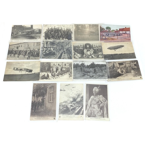 2326 - Fifteen German military interest postcards, some black and white photographic including Thirsty Germ... 