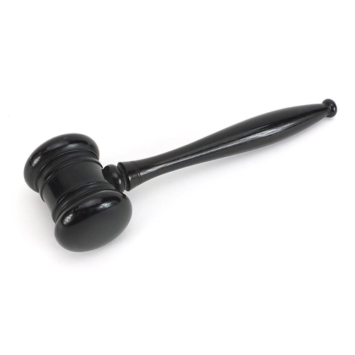 307 - 19th century rosewood gavel, 18cm in length