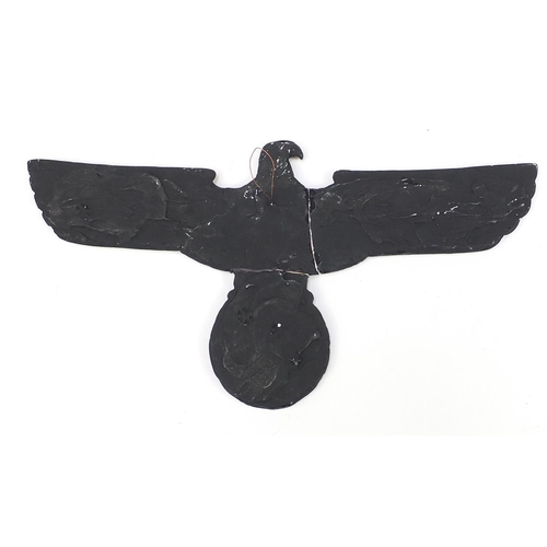 2329 - German military interest eagle wall plaque, 63cm wide