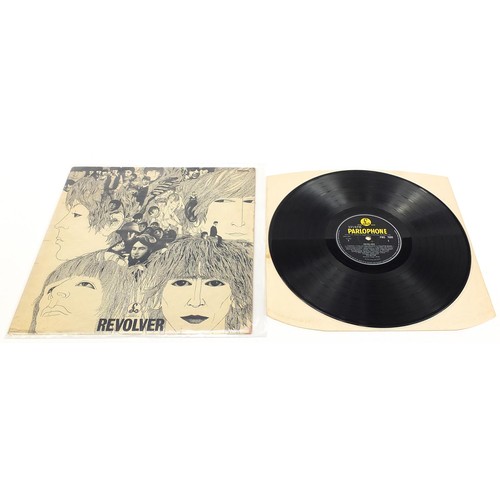 1403 - Five copies of Revolver vinyl LP records by The Beatles, four mono to include SMO74 164 and PMC7009