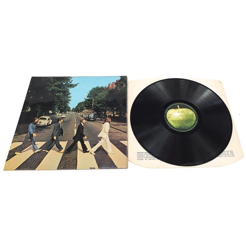 1394 - Five Abbey Road vinyl LP records by The Beatles, four PCS7088 and one French pressing