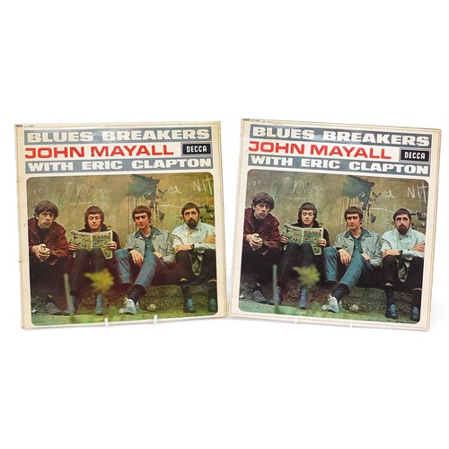 1420 - Two Blues Breakers vinyl LP records by John Mayall with Beano covers, each mono LK4804