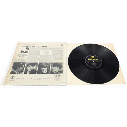 1400 - Six copies of A Hard Day's Night vinyl LP records by The Beatles, four mono to include PMC1230, PCS3... 