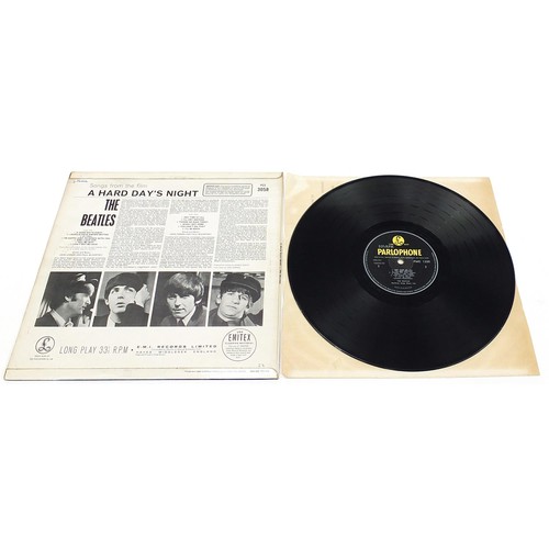 1400 - Six copies of A Hard Day's Night vinyl LP records by The Beatles, four mono to include PMC1230, PCS3... 