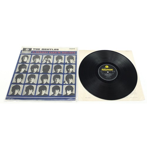 1400 - Six copies of A Hard Day's Night vinyl LP records by The Beatles, four mono to include PMC1230, PCS3... 