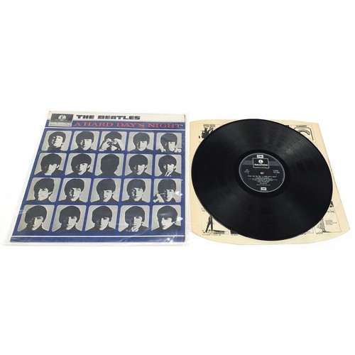 1400 - Six copies of A Hard Day's Night vinyl LP records by The Beatles, four mono to include PMC1230, PCS3... 