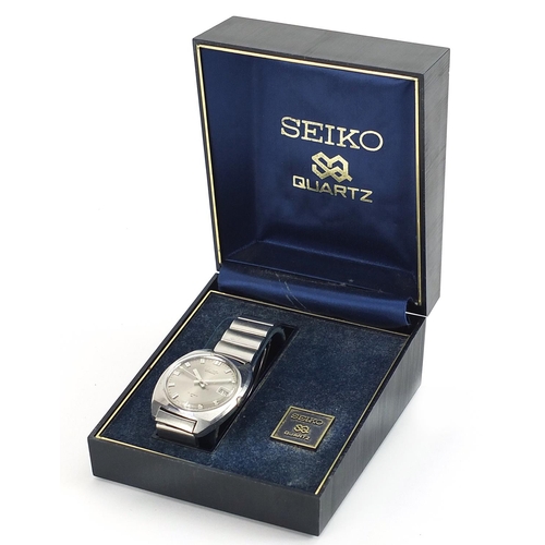 2172 - Seiko, vintage gentlemen's Seiko automatic wristwatch with date aperture, with box, the case numbere... 