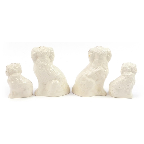 962 - Two pairs of Beswick seated Spaniels, the largest 20cm high