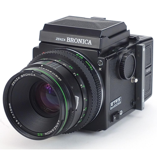 356 - Zenza Bronica ETRS film camera with 75mm lens