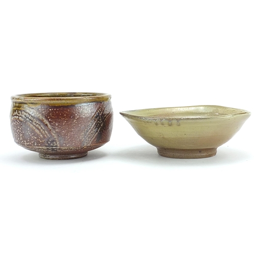 109 - Two studio pottery bowls comprising one by Mark Griffiths and one by Micki Schloessingk, each with i... 