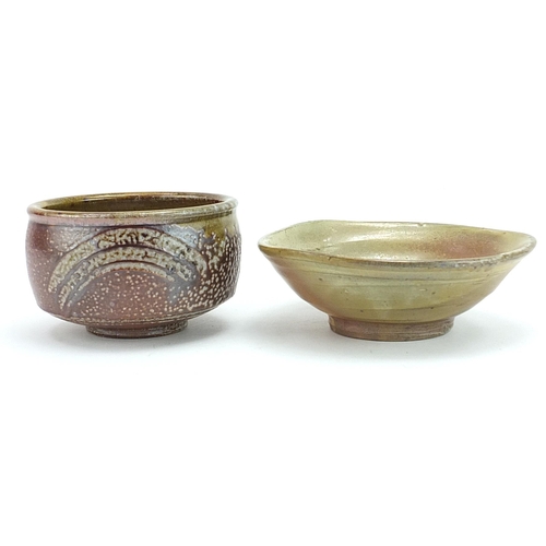 109 - Two studio pottery bowls comprising one by Mark Griffiths and one by Micki Schloessingk, each with i... 