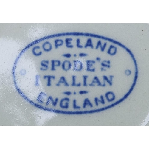 1253 - *WITHDRAWN* Copeland Spode Italian pattern dinner and teaware including teapot, plates and pair of c... 