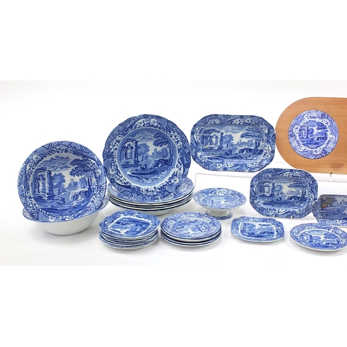 1188 - *WITHDRAWN* Copeland Spode Italian pattern dinner and teaware including bowls and plates, the larges... 