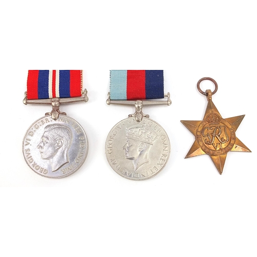 2316 - British military World War II and later militaria including three World War II medals and buttons