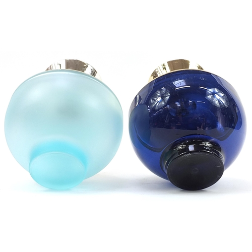 1278 - Two Versace shop display perfume bottles comprising Dylan Turquoise and Dylan Blue, 28cm high