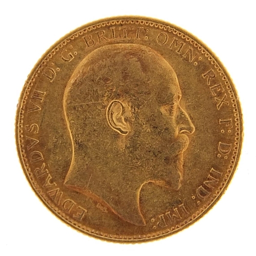 1558 - Edward VII 1906 gold sovereign, Melbourne mint