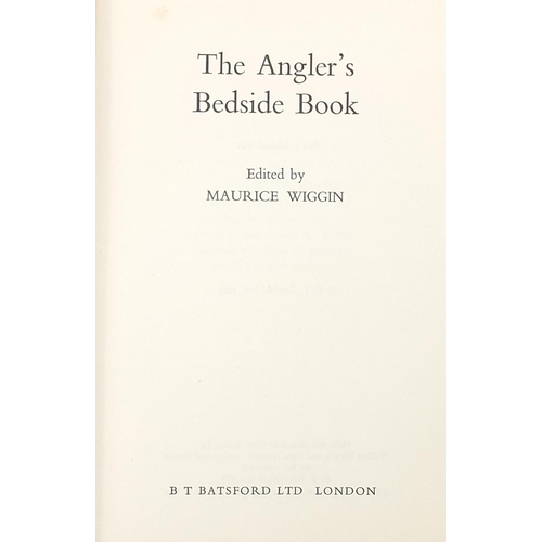 1021 - Two vintage Allcock Aerialite Bakelite fishing reels and The Angler's Bedside Book by Maurice Wiggin... 