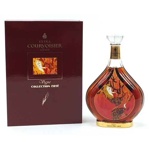 120 - Bottle of Extra Courvoisier Cognac with display box from the Vigne Erte Collection