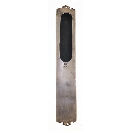 2264 - Judaica 925 silver Mezuzah, 13.5cm high, 35.5g