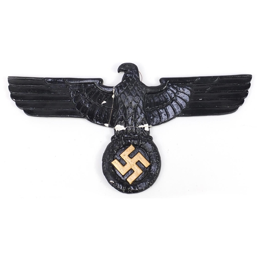 2329 - German military interest eagle wall plaque, 63cm wide