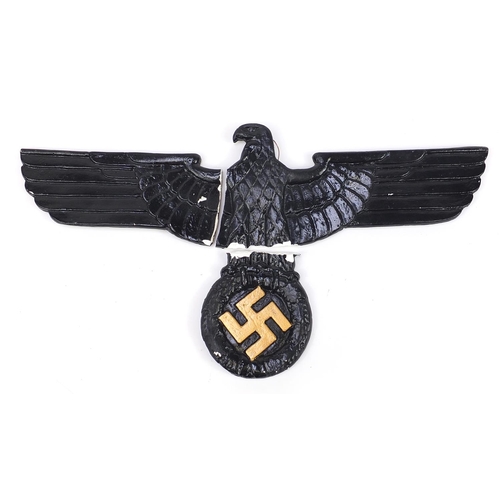 2329 - German military interest eagle wall plaque, 63cm wide