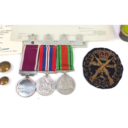 2335 - British military World War II medal group relating to Edward Smith 6003584 including three medal gro... 