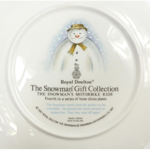 547 - Royal Doulton The Snowman gift collection including plates and money box, two with boxes, the larges... 