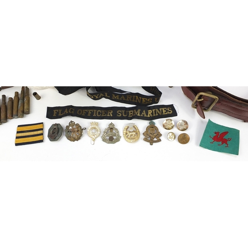 2317 - Naval and militaria including World War I Soldier's Service and Pay book inscribed Thomas Waudby, RA... 