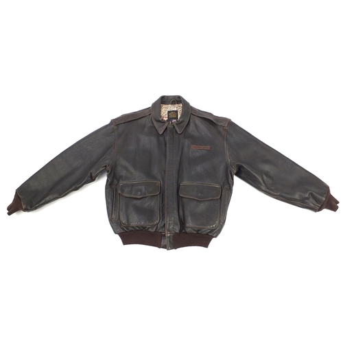 2342 - American military interest type A2 Army Air Forces leather jacket