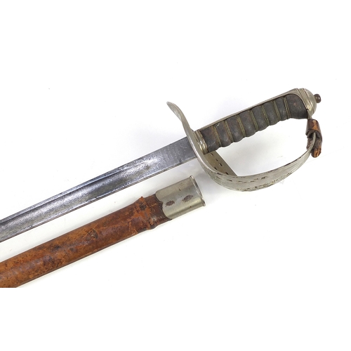 2354 - British military dress sword by Robert Mole & Son of Birmingham, previously belonging to Lieutenant ... 