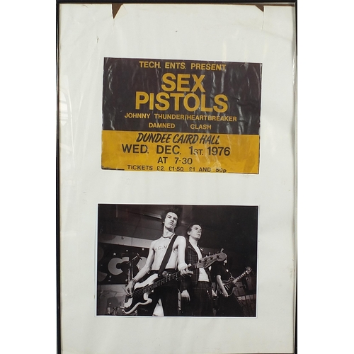 1500 - Decorative Sex Pistols montage, framed and glazed, 90.5cm x 60cm excluding the frame