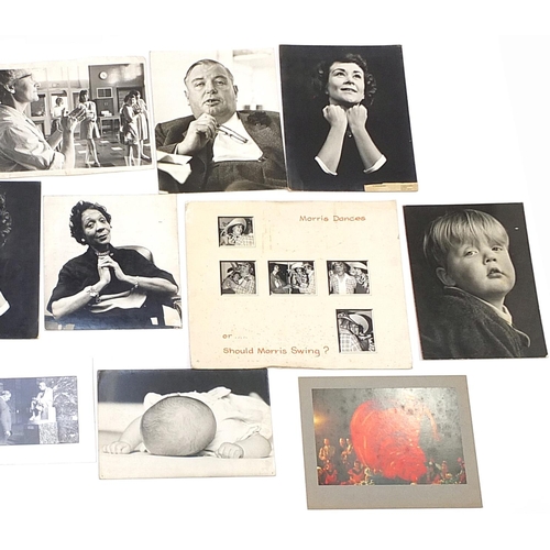 1274 - Collection of vintage photographs, some theatrical including Morris Newcombe black and white film sc... 