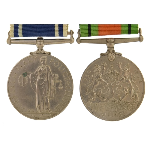 2283 - British military World War II Police two medal group including Exemplary Police Service medal awarde... 