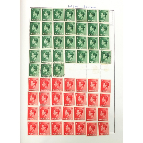 1518 - Collection of 19th century and later world stamps arranged in three albums including Great Britain a... 