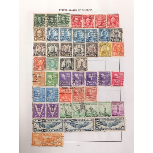 1518 - Collection of 19th century and later world stamps arranged in three albums including Great Britain a... 