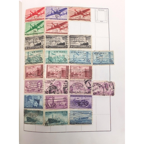 1518 - Collection of 19th century and later world stamps arranged in three albums including Great Britain a... 