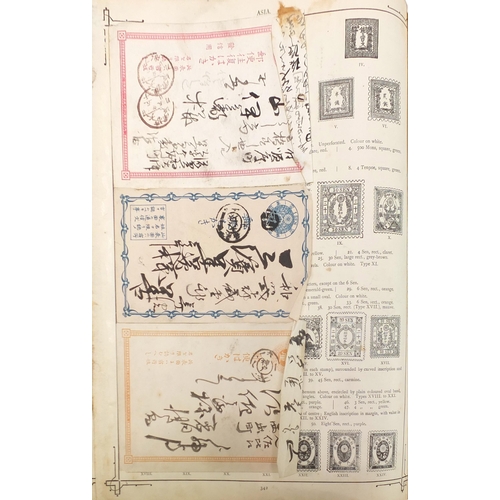 1518 - Collection of 19th century and later world stamps arranged in three albums including Great Britain a... 