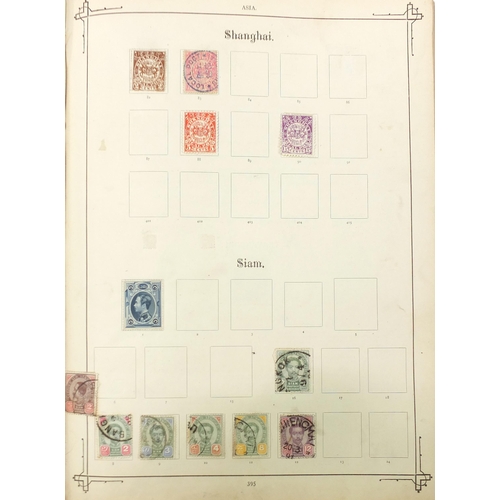 1518 - Collection of 19th century and later world stamps arranged in three albums including Great Britain a... 