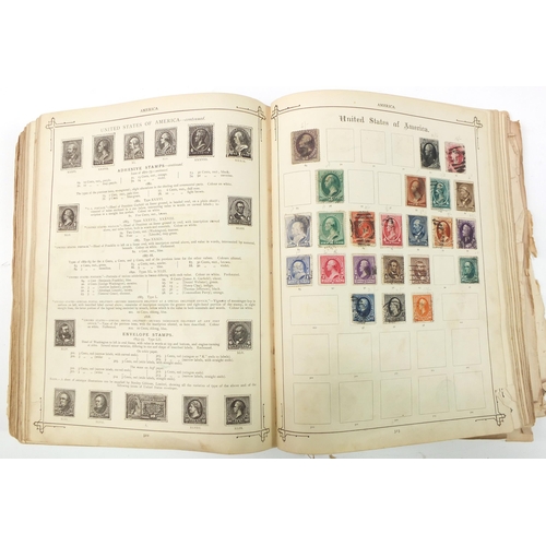 1518 - Collection of 19th century and later world stamps arranged in three albums including Great Britain a... 