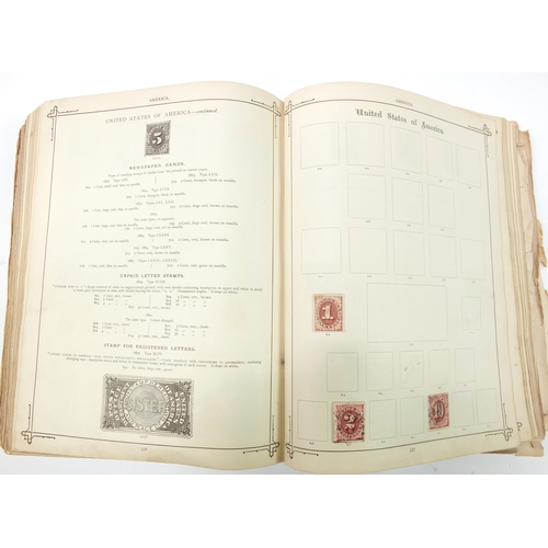 1518 - Collection of 19th century and later world stamps arranged in three albums including Great Britain a... 