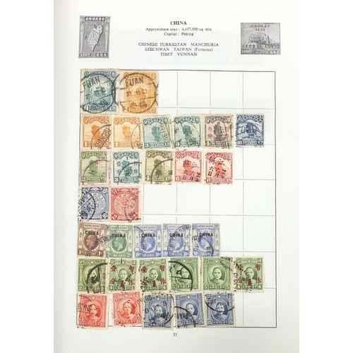 1518 - Collection of 19th century and later world stamps arranged in three albums including Great Britain a... 