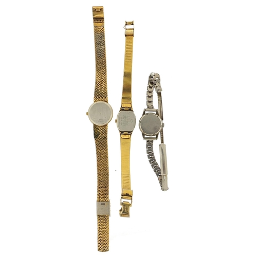 2163 - Three ladies wristwatches comprising Favre-Leuba, Seiko and Rotary