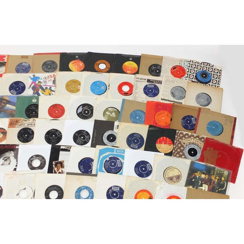 1446 - Collection of 45rpm records including Shirley Bassey, Elvis Presley, Shakin' Stevens, Barbara Streis... 