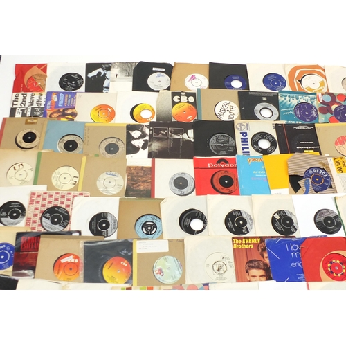 1456 - Collection of 45rpm records including Hot Chocolate, ABBA, T. Rex, Moody Blues and Elvis Presley