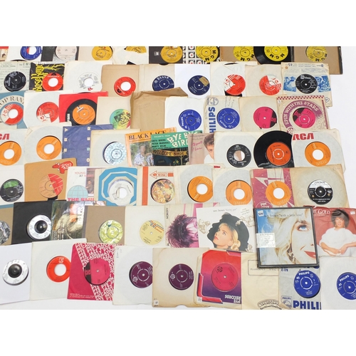 1458 - Collection of 45rpm records including The Beatles, The Bee Gees, The Everly Brothers, David Bowie, A... 