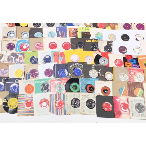 1444 - Collection of 45rpm records including The Beatles, Elvis Presley, The Bee Gees, Chubby Checker, Chas... 