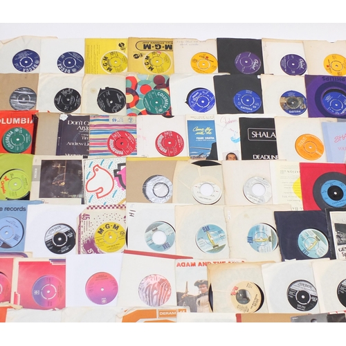 1451 - Collection of 45rpm records including The Beatles, The Carpenters, David Cassidy, Genesis, Hot Choco... 