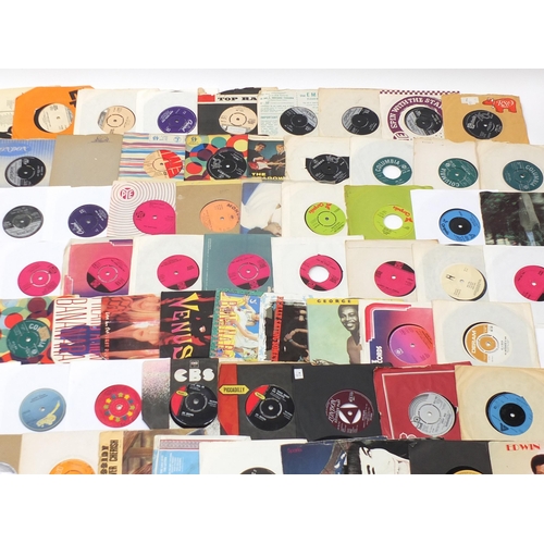 1451 - Collection of 45rpm records including The Beatles, The Carpenters, David Cassidy, Genesis, Hot Choco... 